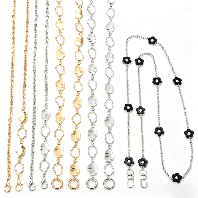 Metal Irregular Chain Crossbody Lanyard, DIY Jewelry Accessories, Phone Case Hanging Ornament, Women Bag Shoulder Strap