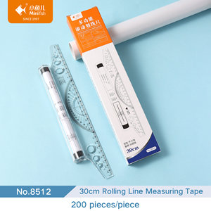 Regla de Marcado Rodante de 30 cm, Multifuncional, para Dibujar Líneas Paralelas, Herramienta de Papelería para Estudiantes, Matemáticas, Medición y <span class=keywords><strong>Dibujo</strong></span> Técnico - Product Image 1