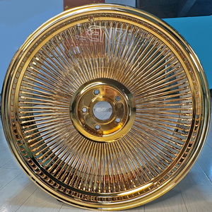 Ruedas de aleación de aluminio forjado cromado de 20-26 pulgadas de ancho, 10 pulgadas de borde y 5.7 pulgadas de radios múltiples para reacondicionamiento/actualización - Product Image 1
