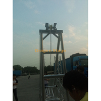 Dragonstage Tower Lifter Truss Tower Erector portátil para instalar un pilar de armazón de iluminación de aleación de aluminio con fácil desmontaje