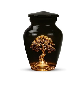 Fabriqué à la main Golden Tree Design Crémation Mini Urne Souvenir Souvenir Souvenir Petite urne de crémation - Product Image 5