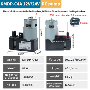 Dc haute pression grand débit Portable Micro <span class=keywords><strong>Mini</strong></span> pompe à compresseur d'air électrique 12V - Product Image 4