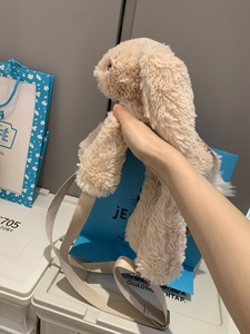Boneka Kelinci Pegang Kue dengan Isian Kapas PP Super Lembut, Teman Penghibur Ulang Tahun, 31-50cm, 5-13 Tahun - Product Image 5