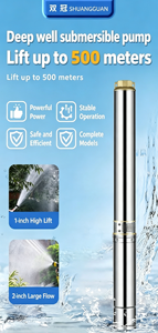 Pompe submersible pour puits profond Shuangguan SDM Series 6m³/h 220V 50/60Hz en acier inoxydable, haute pression, haut débit, pour ferme - Product Image 5