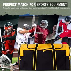 Free sample Customized Multifunctional Sports lacrosse Backpack Field Hockey <b>Bag</b> Waterproof lacrosse <b>Bag</b> With <b>Wheel</b> - Product Image 4