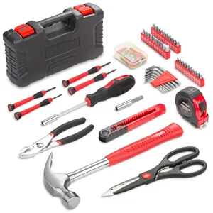 2024 173 Piece Hand Tool Set, Basic Home Tool Kit Socket Set Screwdriver Hammer Plier Wrench Household Tool Kit Cheap