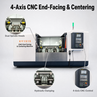Máquina CNC de Eje Plano Rígido XY1515 para Procesamiento de Ejes - Máquina Combinada para Fresado de Extremos y Perforación de Orificios Centrales