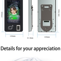 Terminal de contrôle d'accès Android 11 à écran tactile 7 pouces avec reconnaissance faciale, vision nocturne, empreinte digitale, carte NFC et fonction de réinitialisation des présences