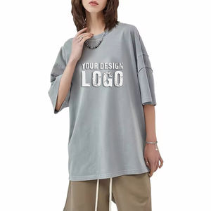 Camiseta de Hombre Personalizada de Fábrica, Lavada, Teñida, Desgastada, Estilo Urbano Informal, Hombros Caídos, Vintage, Media Manga, Talla Grande - Product Image 5