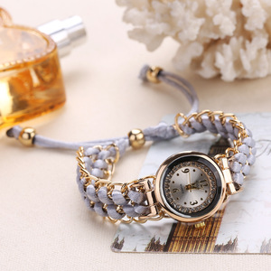 Nouvelle <span class=keywords><strong>montre</strong></span> femme Multi Couleur <span class=keywords><strong>Bracelet</strong></span> Dames <span class=keywords><strong>Montre</strong></span> Tressé Corde <span class=keywords><strong>Bracelet</strong></span> Casual Montres À Quartz pour femme Reloj Montres Gif - Product Image 6