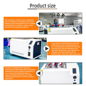 جهاز اختبار انحراف الحرارة ونقطة التليين فيكات القابل للبرمجة - جهاز حراري آلي لاختبار نقطة التليين فيكات للمطاط - Product Image 5