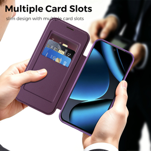 Étui portefeuille en cuir PU à rayures colorées avec fentes pour cartes pour <span class=keywords><strong>Google</strong></span> Pixel 10A 10 Pro 11 Pro XL, compatible avec la charge sans fil, fermeture magnétique - Product Image 6