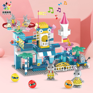 Ensemble de blocs de construction Yuxin, grandes pièces, avec son et lumière, fonction électrique, pour enfants de 2 à 6 ans, jouet éducatif - Product Image 2