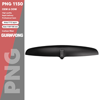 Aile avant en fibre de carbone pour hydrofoil, modèle 2026, personnalisable OEM/ODM, 1713 cm² AR 7.72, PNG 1150, pour vente en gros