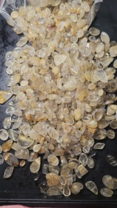 Natural <b>Rainbow</b> Rutilated Quartz Mix Cabochon Gemstone | Clear Quartz Rutile Inclusions with Color Play | Wholesale Manufacturer - Product Image 2