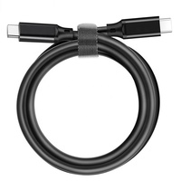 Câble USB-C 3.1 Gen 2 noir, transfert de données 10 Gbps, vidéo 4K 60 Hz, charge rapide PD 5A 100W, tressé PVC pour iPad Pro pour S2
