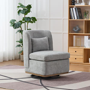 <span class=keywords><strong>Fauteuil</strong></span> pivotant sans accoudoirs écologique Shenzhou, canapé moderne rembourré avec coussin pour salon - Product Image 4