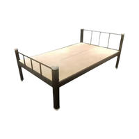 Cadre de lit en métal moderne de taille unique en gros, solide et polyvalent pour la maison, la chambre à coucher, l'hôtel et l'école