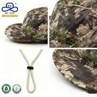 Fabricant de chapeaux personnalisés, chapeau de chasse camouflage imprimé jungle avec sangle de menton réglable pour la chasse, le camping et les activités tactiques