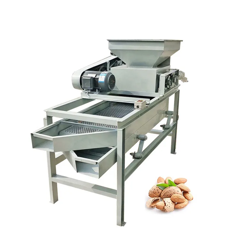 Hazelnut Separator Almond Nut Shell Rusak Cracker Palm Kernel Cracking Separating Machine