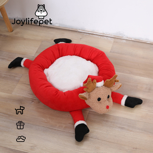 Gran oferta moderno terciopelo pequeño Animal cálido Otoño Invierno Universal Mat sólido Navidad suministros para mascotas gato perro casa cuencos comederos - Product Image 1