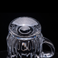 Tasse à thé classique en verre cristal transparent 100ml Smoothie vin et verres réutilisables pour les occasions de Noël en stock