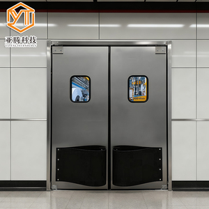 YT Stainless Steel Swing Impact Traffic <strong>Door</strong> for Kitchen or Restaurant Supermarkets - Product Image 1