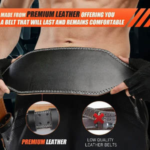 2025สำหรับทุกเพศคุณภาพสูงยกน้ำหนักเข็มขัดหนังวัวบาร์เบลล์ - Product Image 4