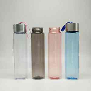 Botella de Agua de Plástico Reutilizable, Portátil, a Prueba de Fugas y Resistente a Caídas, con Pajita y Tapa, Segura para Alimentos, Ideal para Deportes de Verano al Aire Libre - Product Image 2