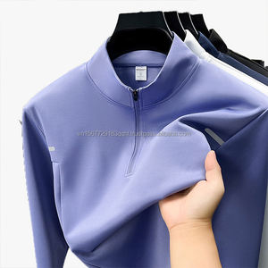 Camiseta Deportiva Unisex de Manga Larga con Cuello Redondo, Media Cremallera, Estampada, Transpirable, de Secado Rápido, Estilo Casual y Versátil para Deportes al Aire Libre - Product Image 3