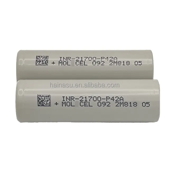 Kualitas tinggi Taiwan Molicel baterai P42a Inr 21700 35a 4200mah 21700 Lithium Li Ion sel baterai