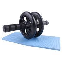 Roue de fitness à double rouleau, antidérapante et silencieuse, équipement d'exercice abdominal à domicile, pour une taille fine et des muscles en forme, directement de l'usine