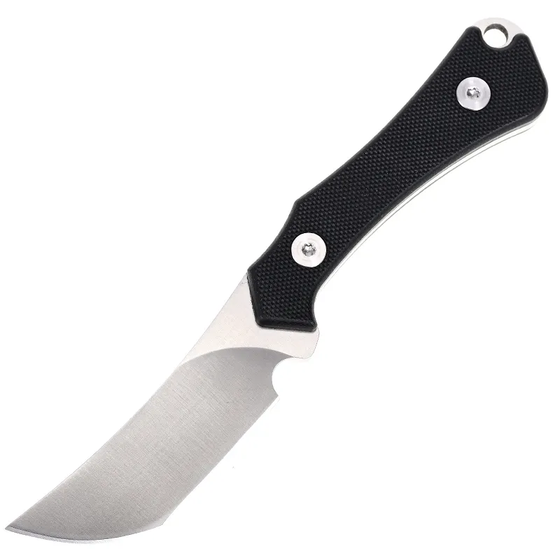 Mini boyutlu D2 Blade Bushcraft avcılık G10 siyah hayatta kalma bıçağı Kydex kılıf ile kamp sabit bıçak bıçak