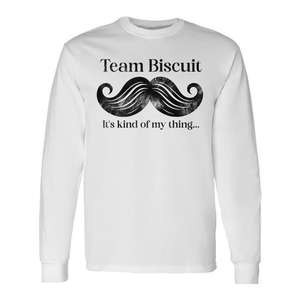 T-shirt a maniche lunghe Team Biscuit con design a baffi: è un po' la mia cosa - Product Image 1