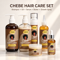 Lot en gros de kits de soins capillaires Chebe, marque privée OEM pour cheveux africains bouclés et abîmés