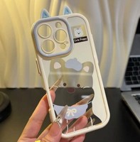 Coque de téléphone portable transparente à sublimation, coques de téléphone portable ajourées avec motif chiot West Highland pour Apple iPhone 16 Pro
