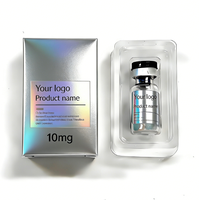Étiquettes et emballages de flacons de peptides personnalisés de 3 ml et 10 ml avec plateau en plastique