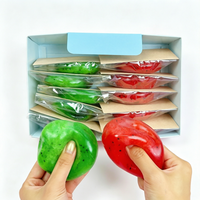 Jouet Squishy TPR 7 cm en forme de Pastèque Kiwi, effet gelée pétrolée, simulation de fruit souple, son croquant, anti-stress pour filles