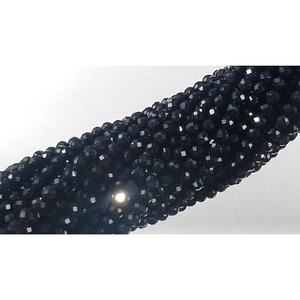 Incredible Amazing 4mm <strong>Black</strong> Agate Faceted Round Gemstone Loose <strong>Beads</strong> for High School Party - Product Image 3