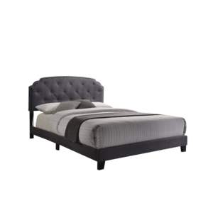 DB Tradilla Cama Queen de Tela Gris Cama suave de lujo con almacenamiento para dormitorio o apartamento Material de tapicería - Product Image 4