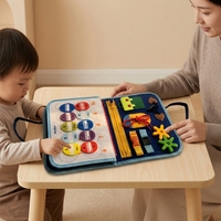 Livre d'activités en feutre personnalisable pour la maternelle, livre silencieux Montessori, livre sensoriel d'apprentissage précoce pour bébés, livre de stickers magiques, jouets pour enfants et tout-petits