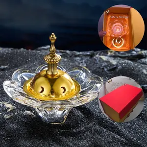 Luxury Exotic Style Crystal Incense Burner Arabic Incense Burner Accepted Custom Design