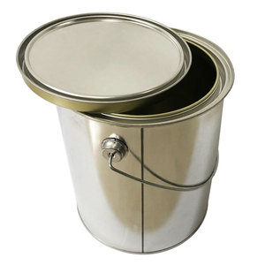 Seau à <span class=keywords><strong>peinture</strong></span> transparent et vide en métal, pot <span class=keywords><strong>de</strong></span> x 1 once avec couvercle - Product Image 6