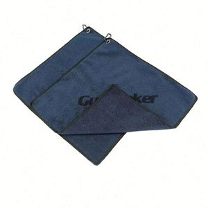 Custom Logo Golf Sports - Ultra-Fine Fiber Fitness <b>Sweat</b>-Absorbing Cleaning <b>Towel</b> With Hook - Product Image 1