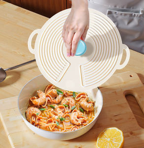 ฝาปิดซิลิโคนเพื่อความสดใหม่เกรดอาหารนำมาใช้ใหม่ได้ทนต่ออุณหภูมิสูงฝาปิดจานฝาฝาไมโครเวฟ - Product Image 2