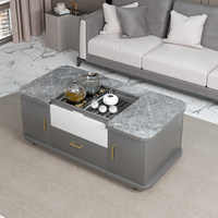 Table basse relevable en bois massif, réglable en hauteur, table à thé double usage pour salon