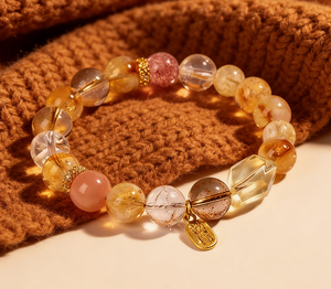 Pulsera Única <span class=keywords><strong>de</strong></span> Cuentas Naturales con Múltiples Cristales y Diamantes <span class=keywords><strong>de</strong></span> Imitación, Joyería Original <span class=keywords><strong>de</strong></span> Cuarzo Rutilado, Regalo Perfecto <span class=keywords><strong>de</strong></span> <span class=keywords><strong>Aniversario</strong></span> <span class=keywords><strong>para</strong></span> Mujeres - Product Image 3