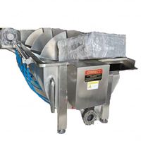 Machine de pré-refroidissement de qualité Refroidisseur en spirale à vis pour équipement de ligne de traitement de pieds de poulet de volaille