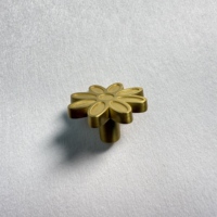 Bouton en alliage de zinc à trou unique, finition multicolore avec motif floral pour tiroirs de cuisine, bureaux, hôtels et espaces commerciaux