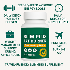 ยาเม็ดสมุนไพรธรรมชาติ OEM สำหรับเผาผลาญไขมัน สูตรพรีเมียม แคปซูลเผาผลาญไขมันหน้าท้องเพื่อการดีท็อกซ์ - Product Image 6